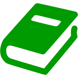 A green book is shown on the ground.